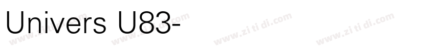Univers U83字体转换
